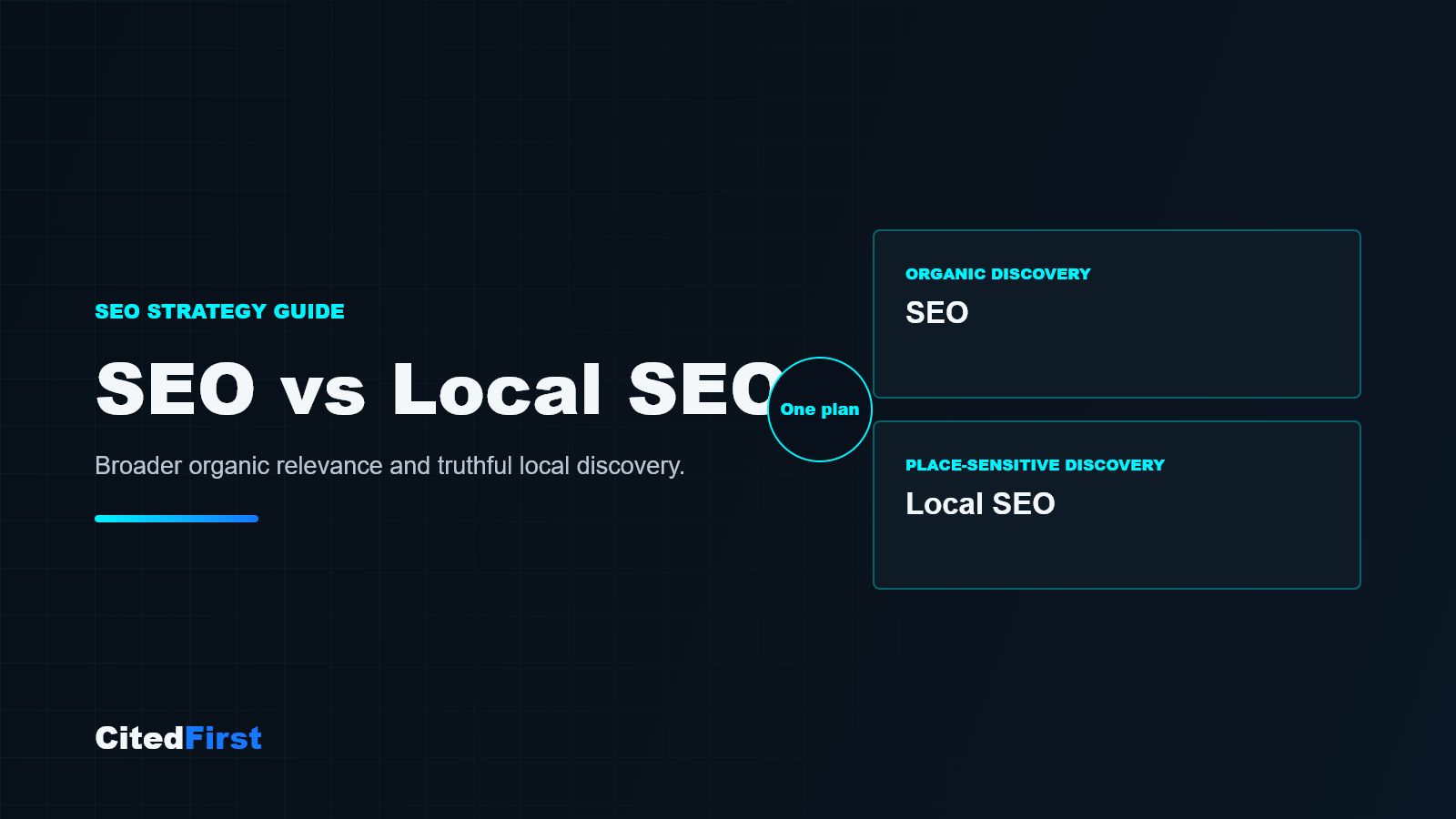SEO compared with local SEO for service businesses